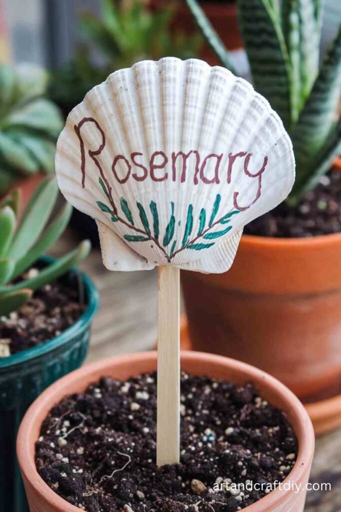 Seashell Garden Markers