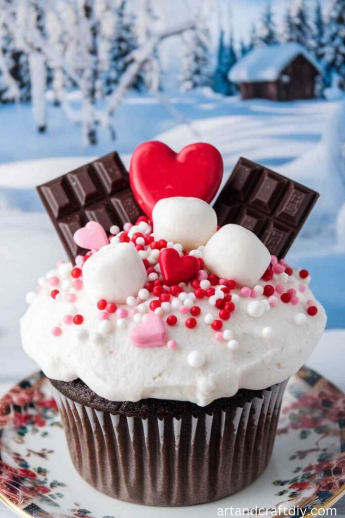 Snowball Fight Cupcakes