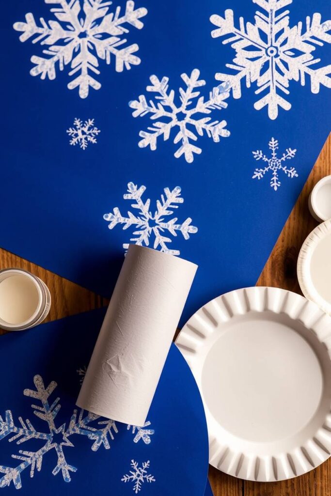Snowflake Stamp Art