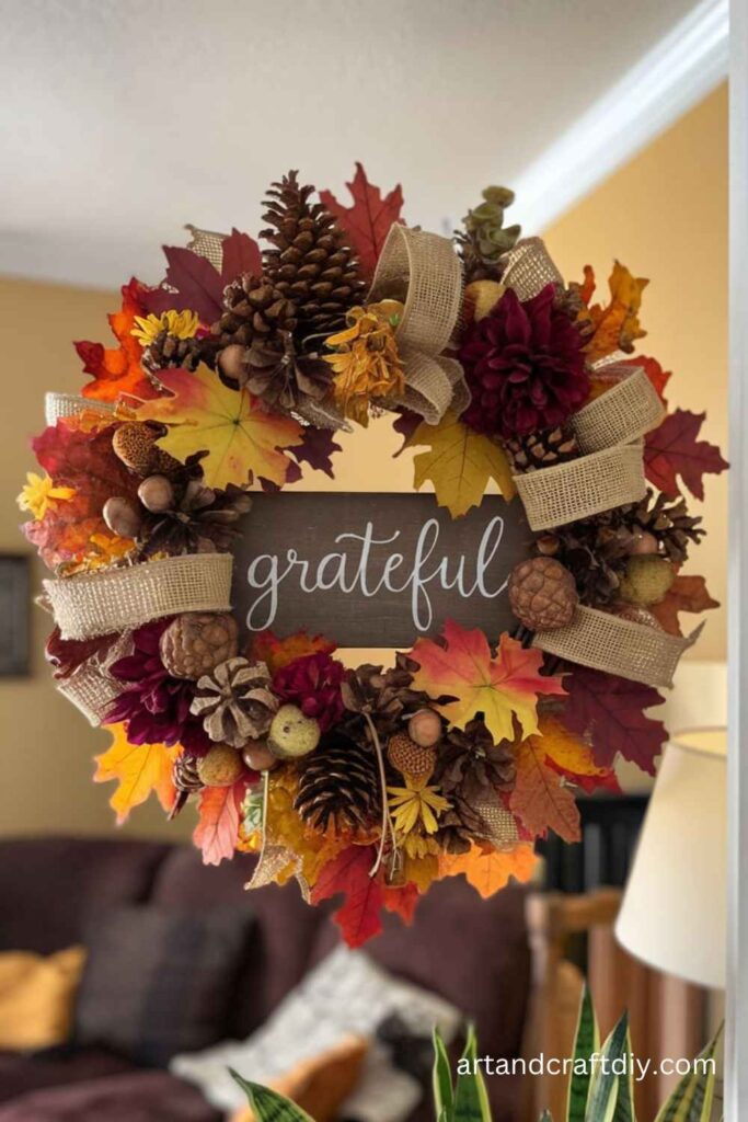Thanksgiving Wreath Craft