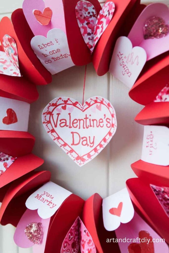 Valentine’s Day Cards wreath