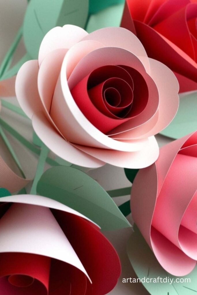 Valentine’s Day Paper Roses