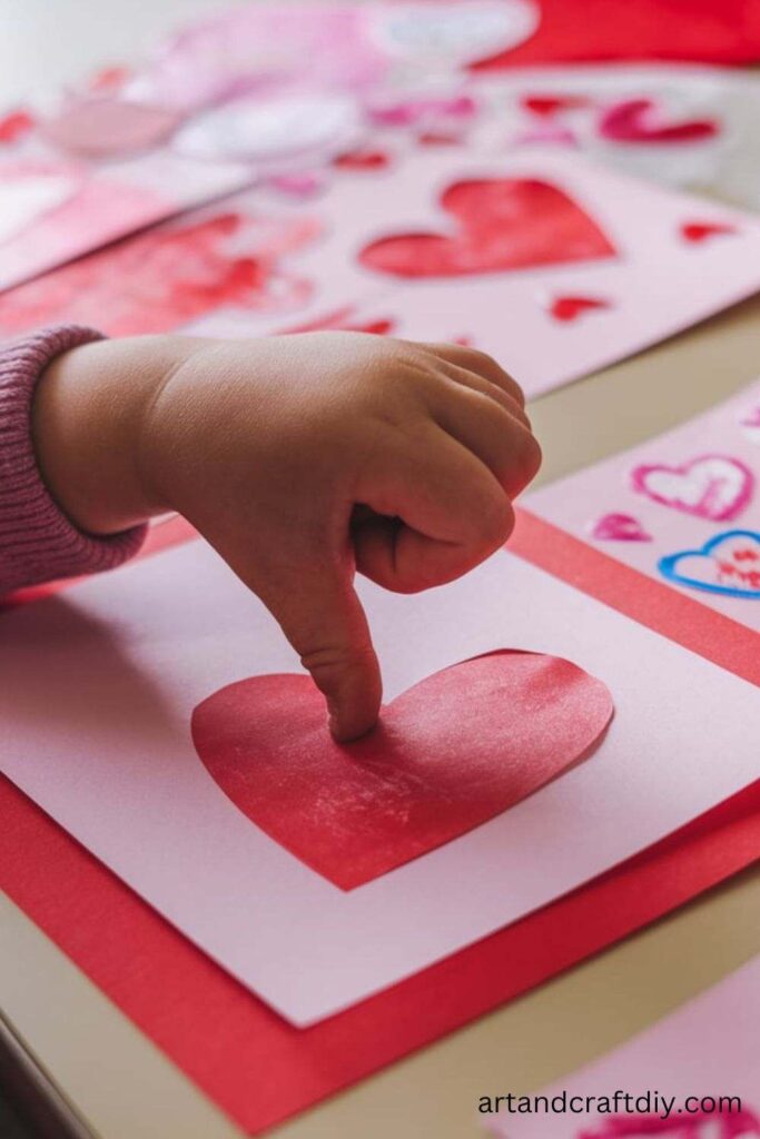 Valentine’s Day Thumbprint Hearts