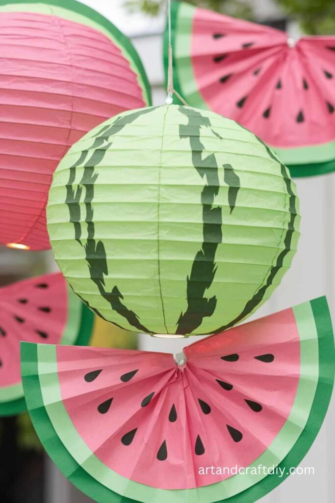 Watermelon Paper Lanterns