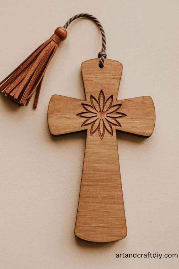 Wooden Cross Bookmark