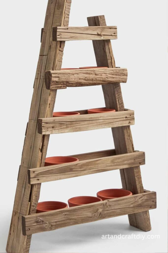 Wooden Flower Pot Stand