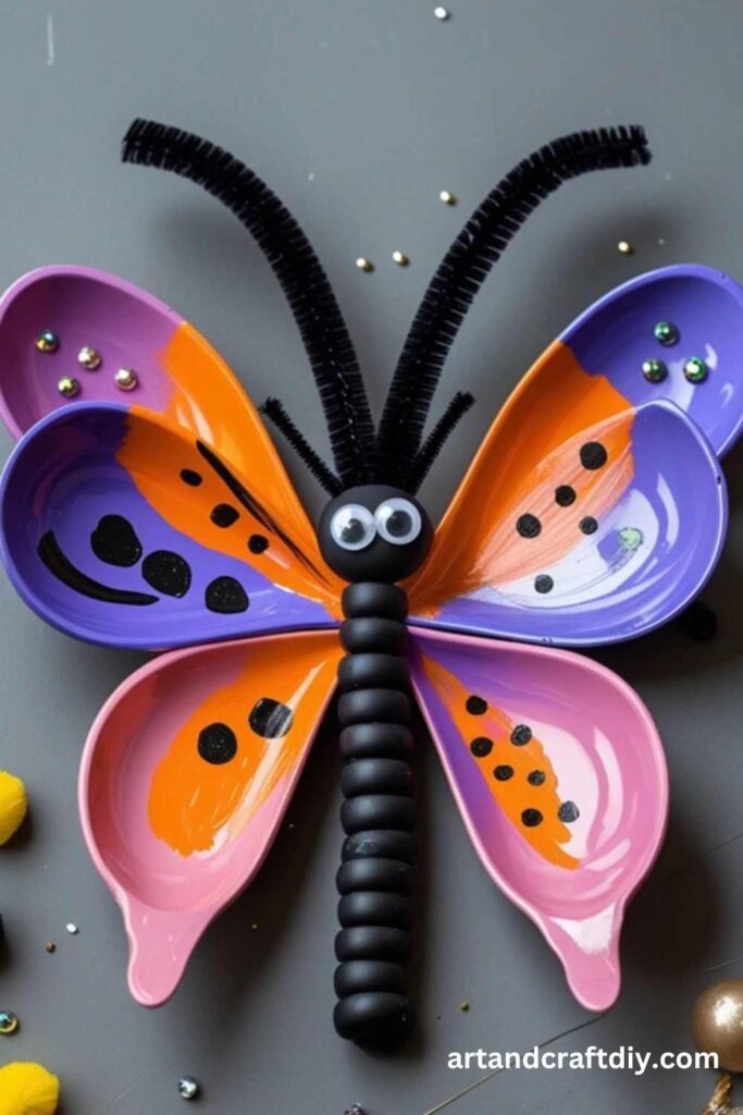 Butterfly Plastic Spoon Craft