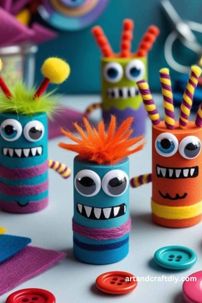 Button-Eyed Monster Pegs