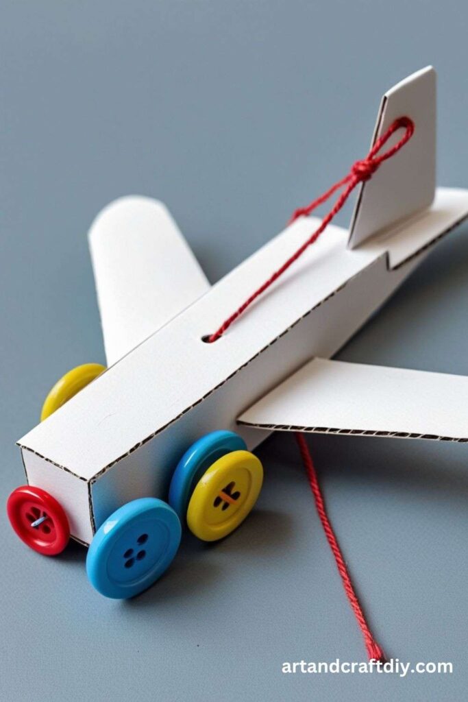 Button and String Airplane