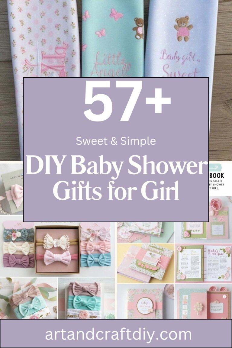 57+ Sweet & Simple DIY Baby Shower Gifts for Girl - DIY Art and Crafts ...