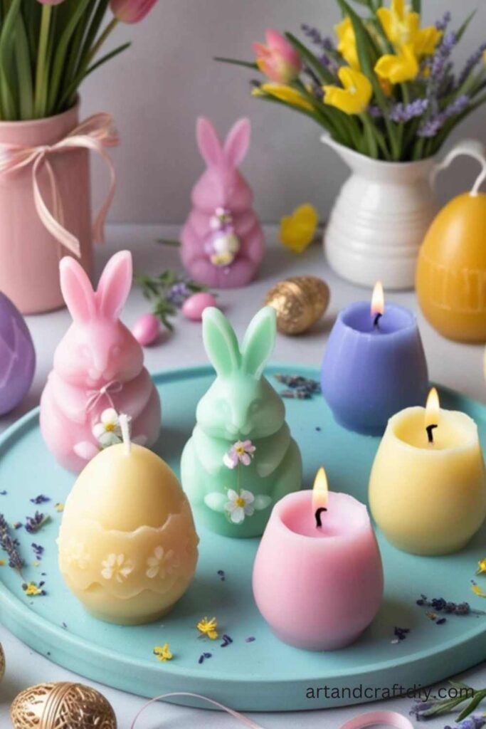 DIY Easter Candles