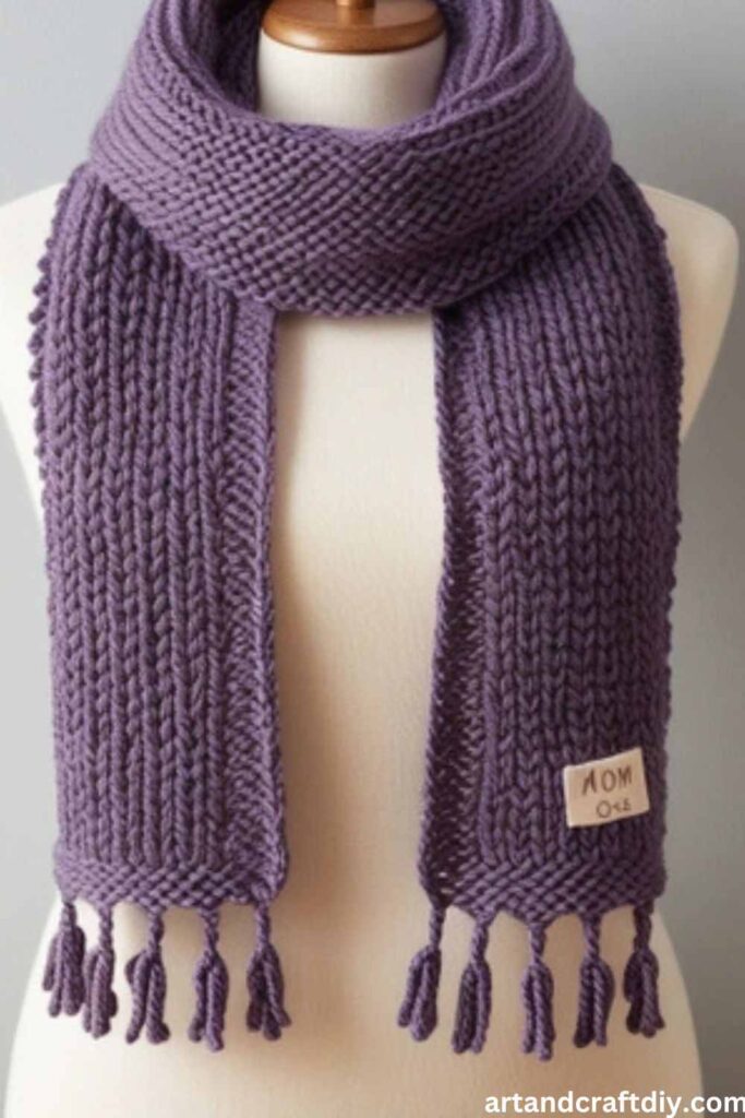 DIY Knitted Scarf