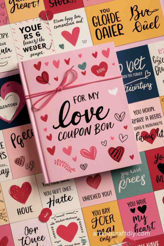 DIY Love Coupons Gift Art