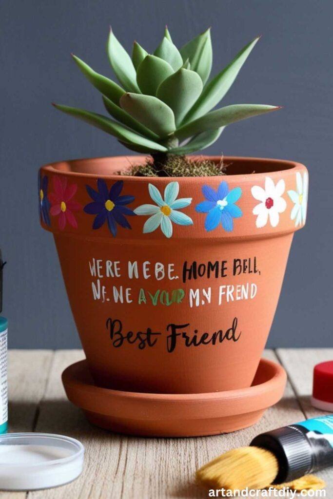 DIY Painted Plant Pots