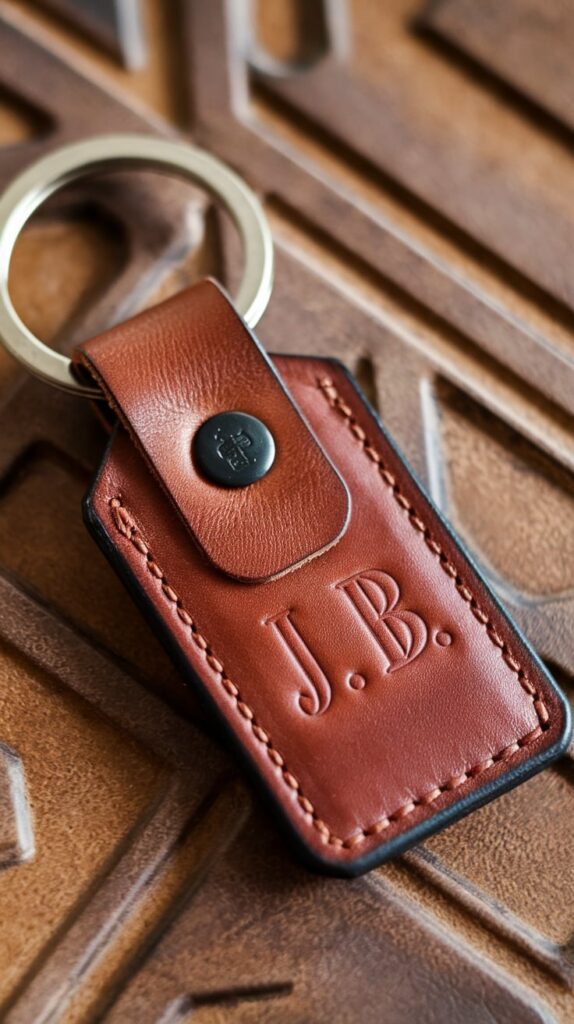 DIY Personalized Leather Keychain