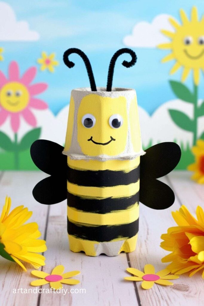 Egg Carton Bee