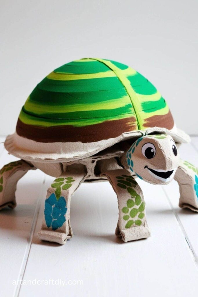 Egg Carton Turtle