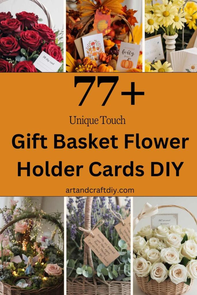 Gift Basket Flower Holder Cards DIY