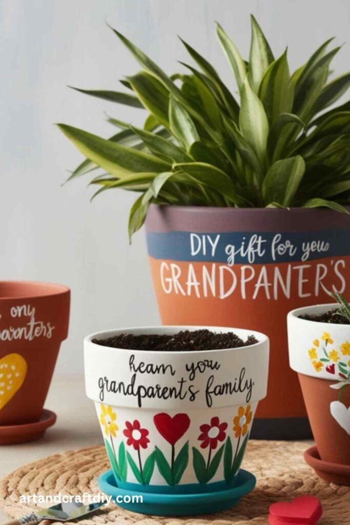 Hand-Painted Plant Pot Gift