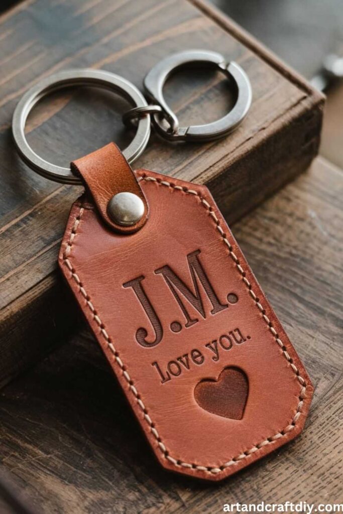 Handcrafted Leather Keychain