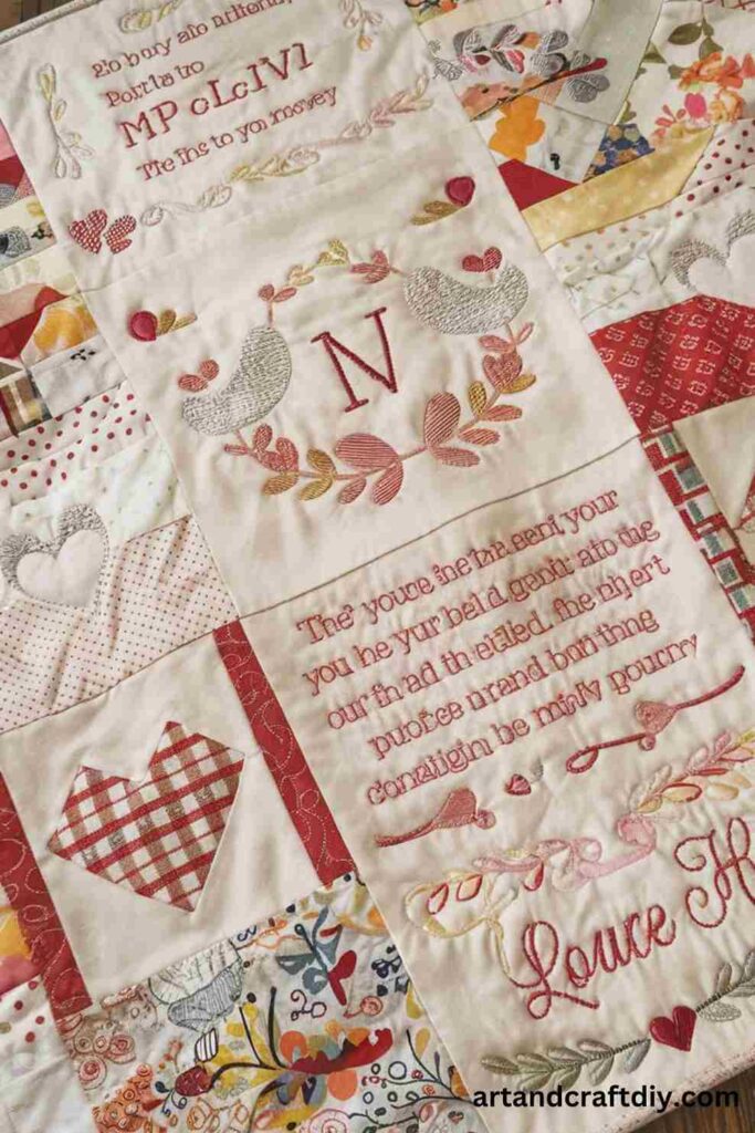 Handcrafted Wedding Quilt