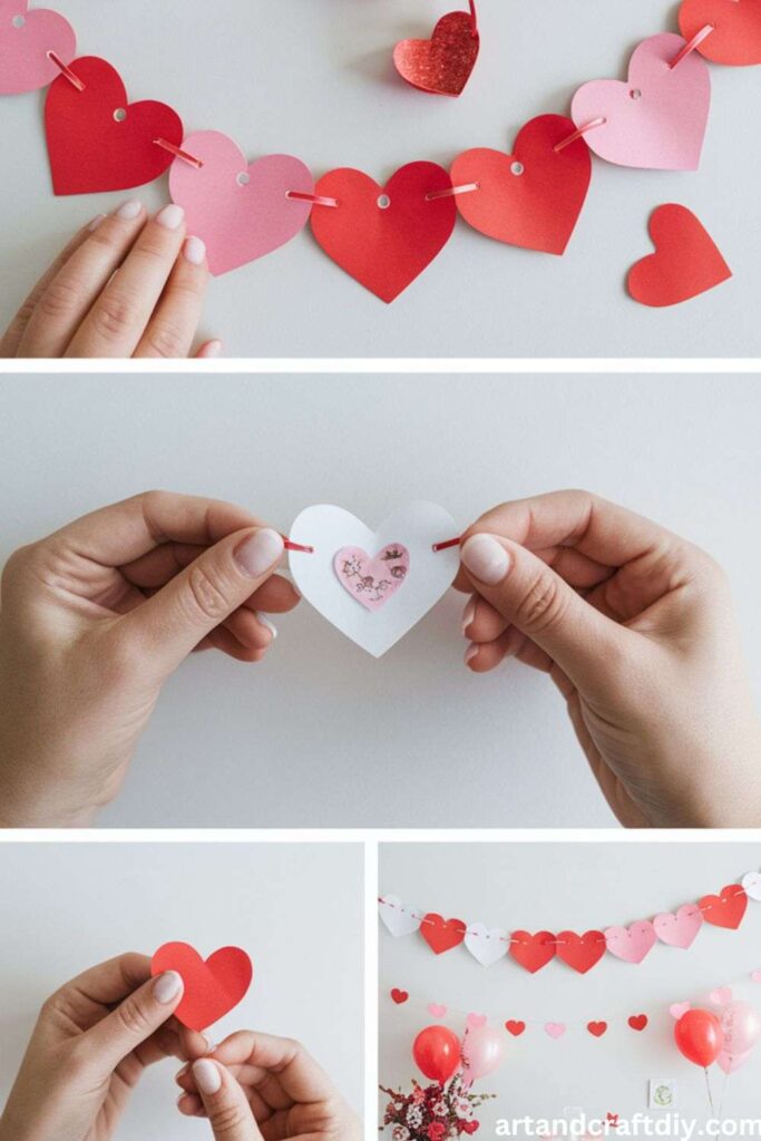 Heart-Shaped Paper Bunting