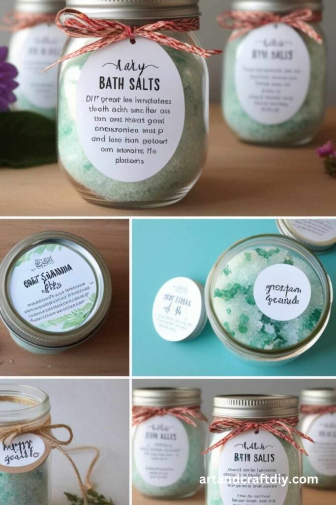 Homemade Bath Salts Art