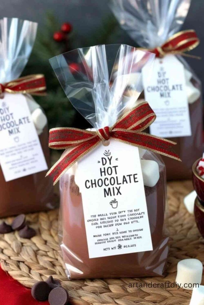 Hot Chocolate Mix in a Decorative Bag