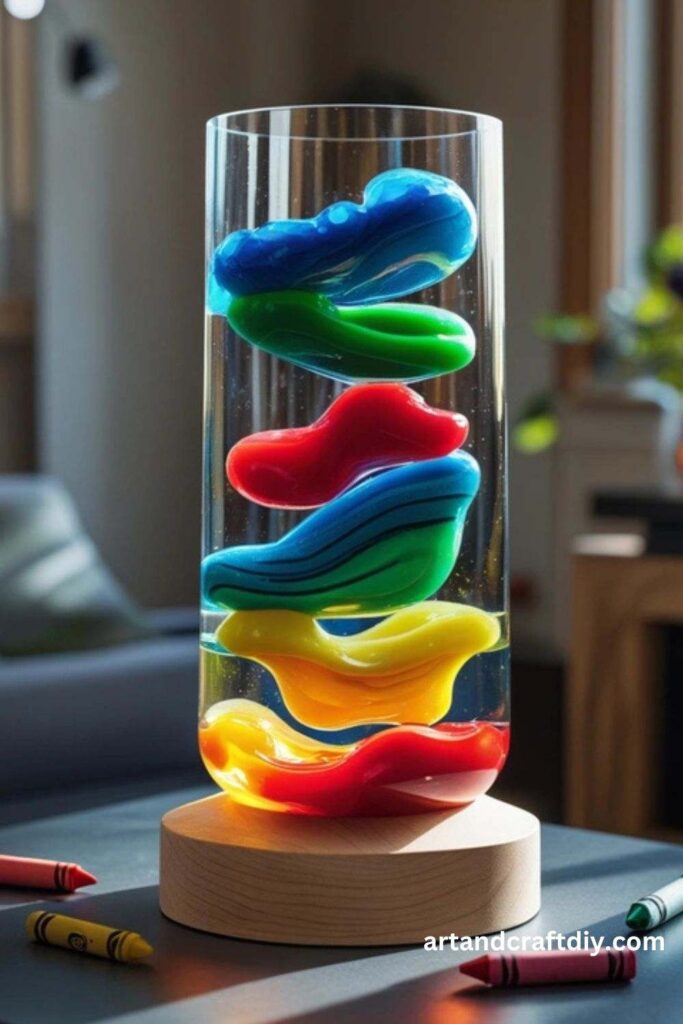 Lava Lamp with Crayons