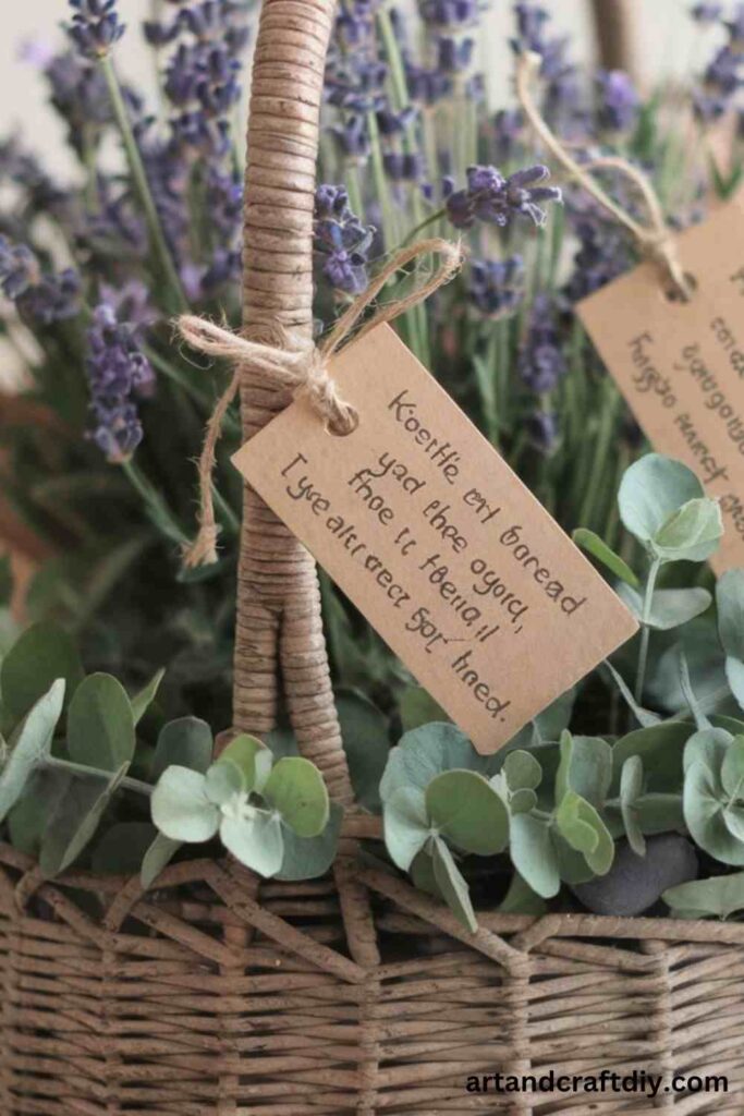 Lavender and Eucalyptus Basket