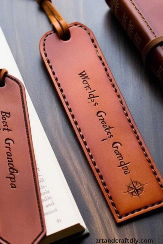 Leather Bookmark Gift