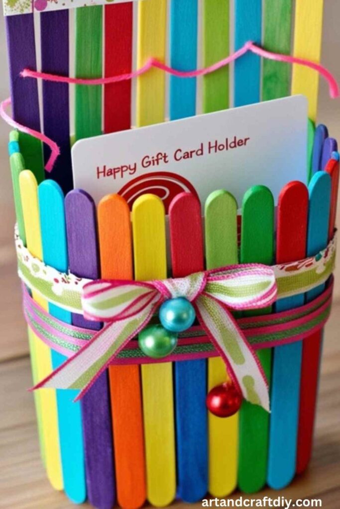 Lollipop Stick Gift Card Holder