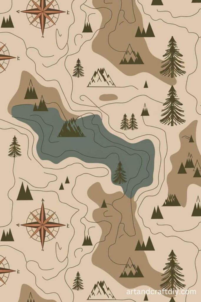 Map-Inspired Wrapping Paper