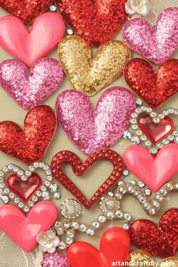 Michaels Glitter Heart Wall Art