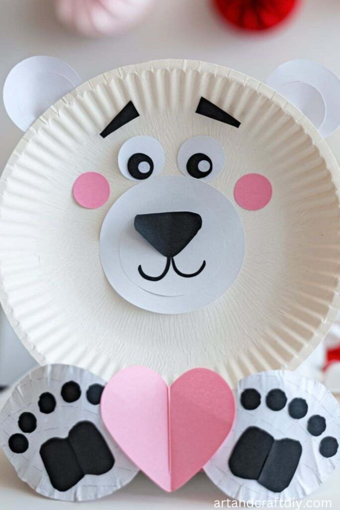 Paper Plate Polar Bears