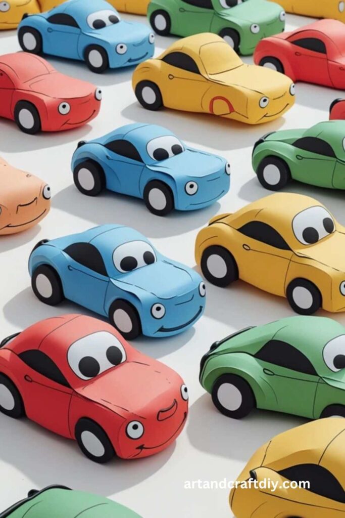 Paper Squish Cars