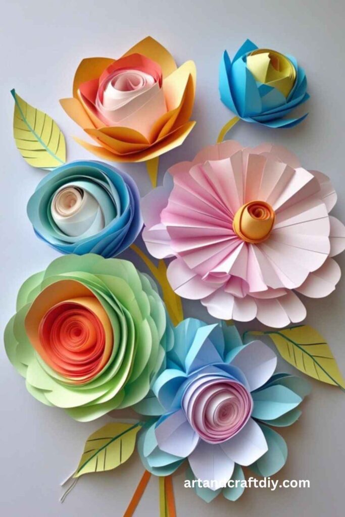 Paper Squish Flowers