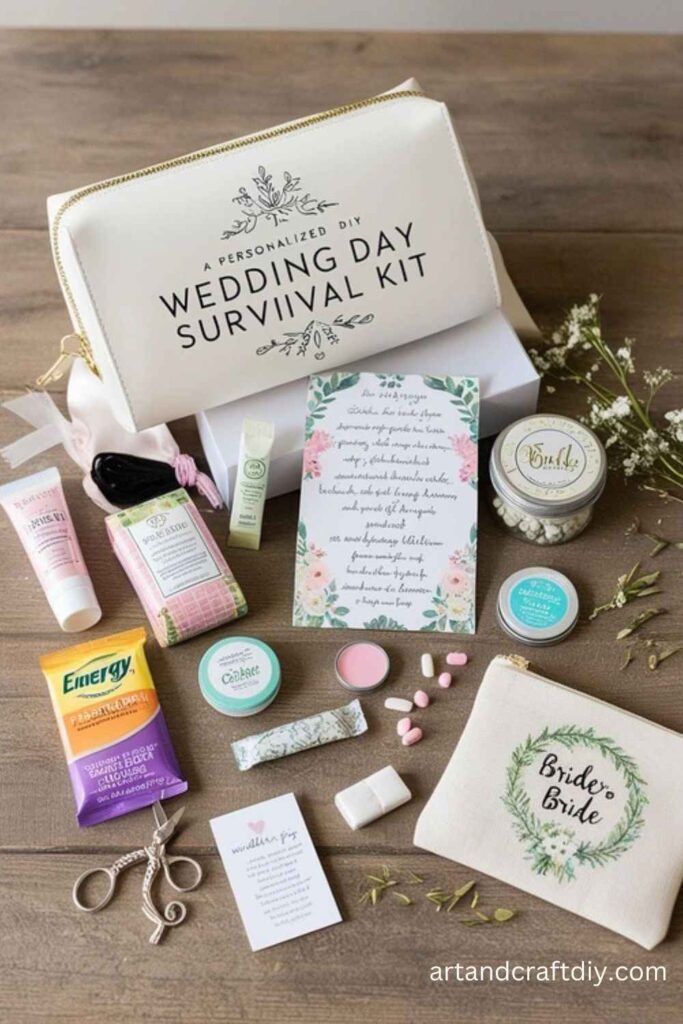 Personalized Wedding Day Survival Kit