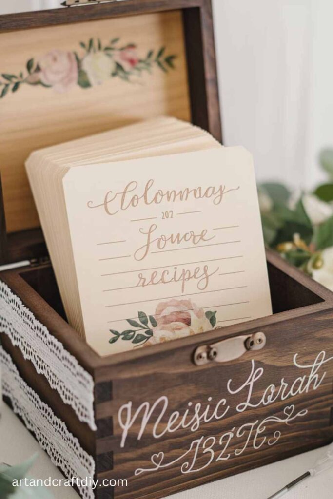 Personalized Wedding Recipe Box