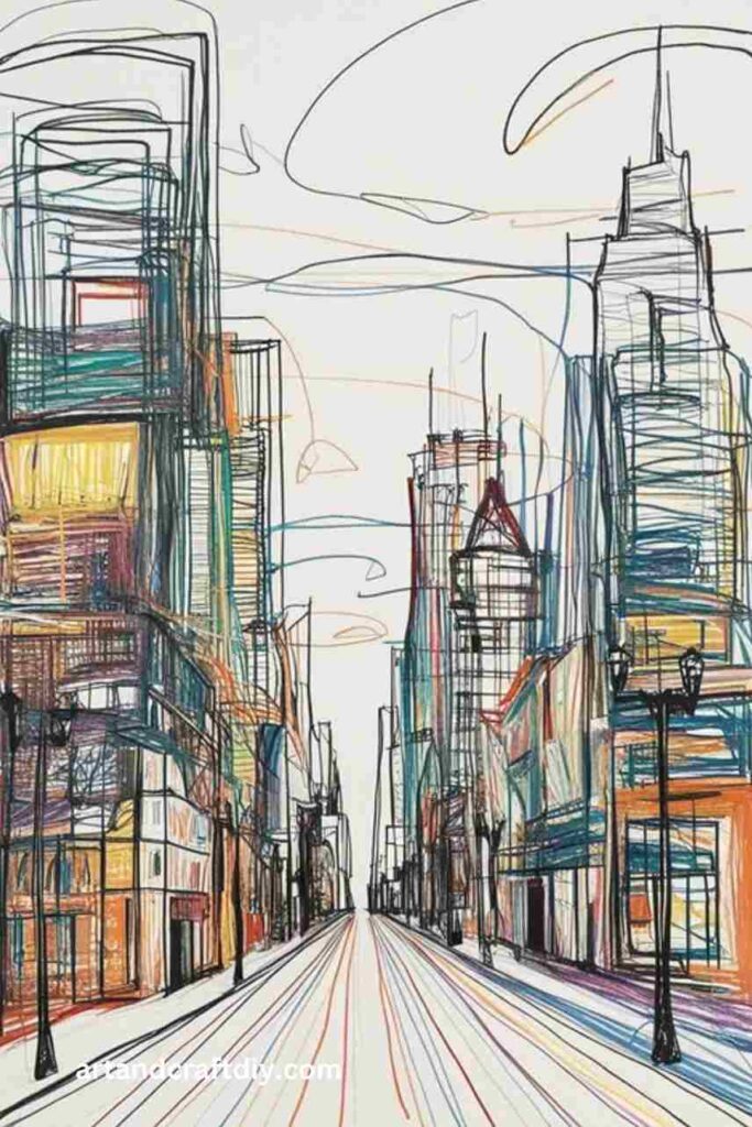 Scribble Cityscape