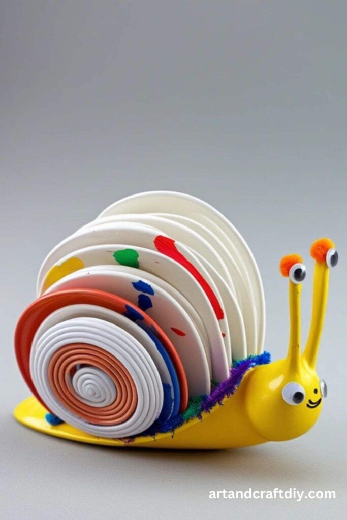 Snail Plastic Spoon Craft