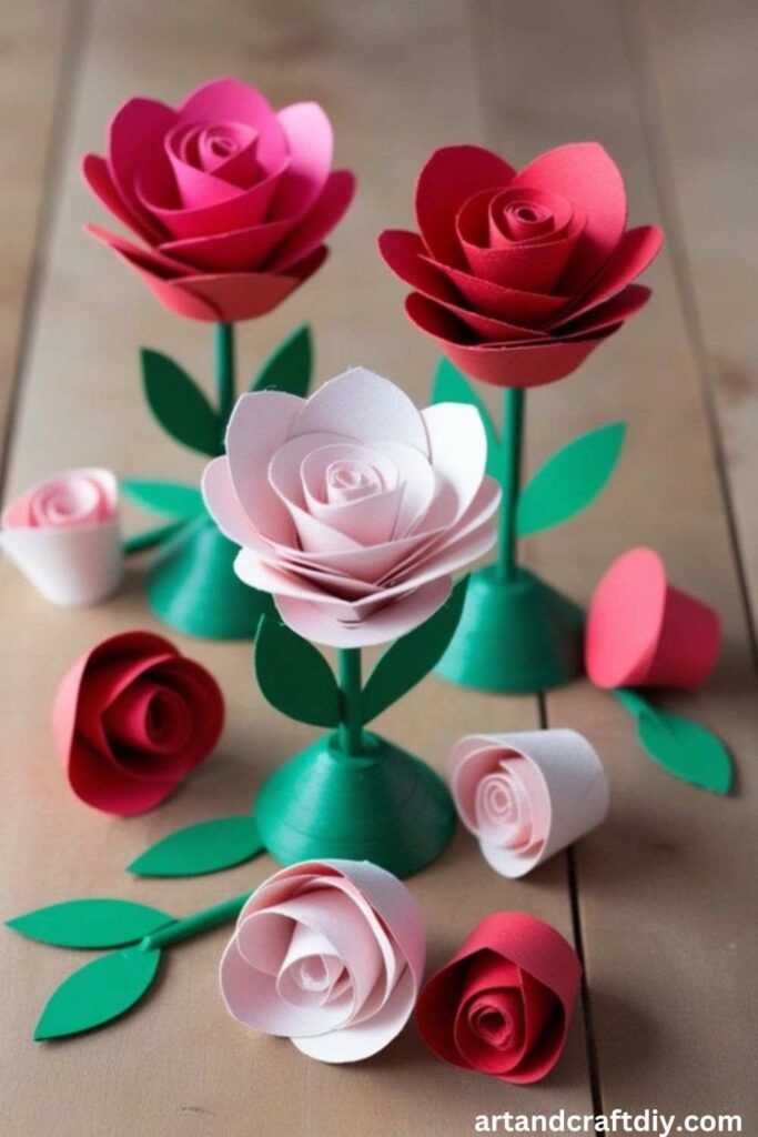 Toilet Roll Roses