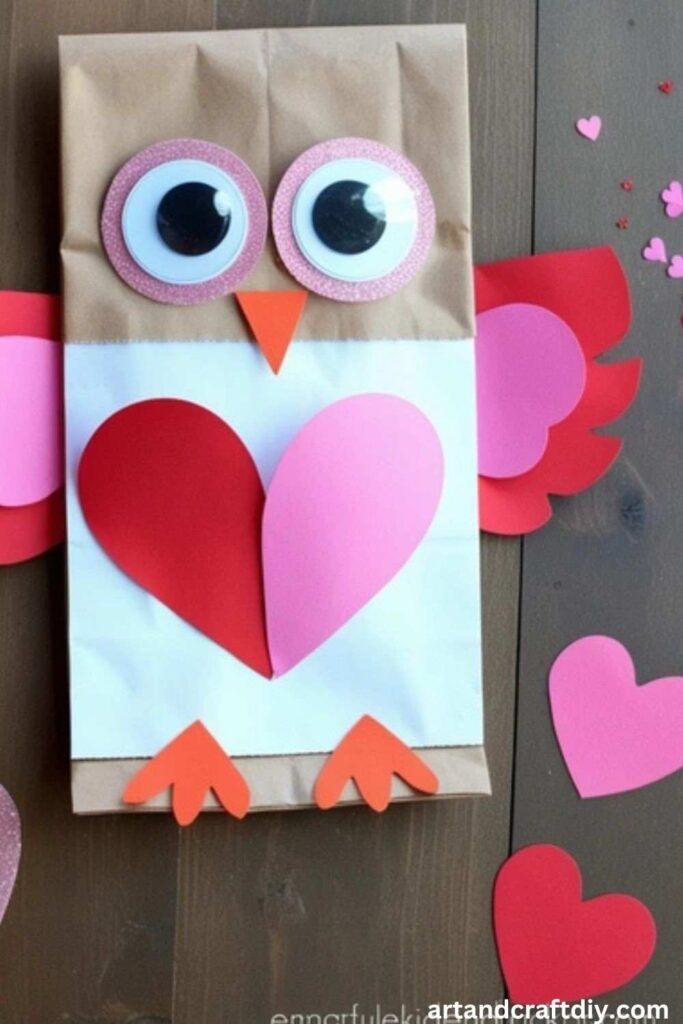 Valentine Owl Puppet