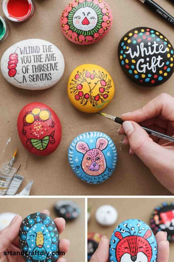 White Elephant Hand-Painted Rocks