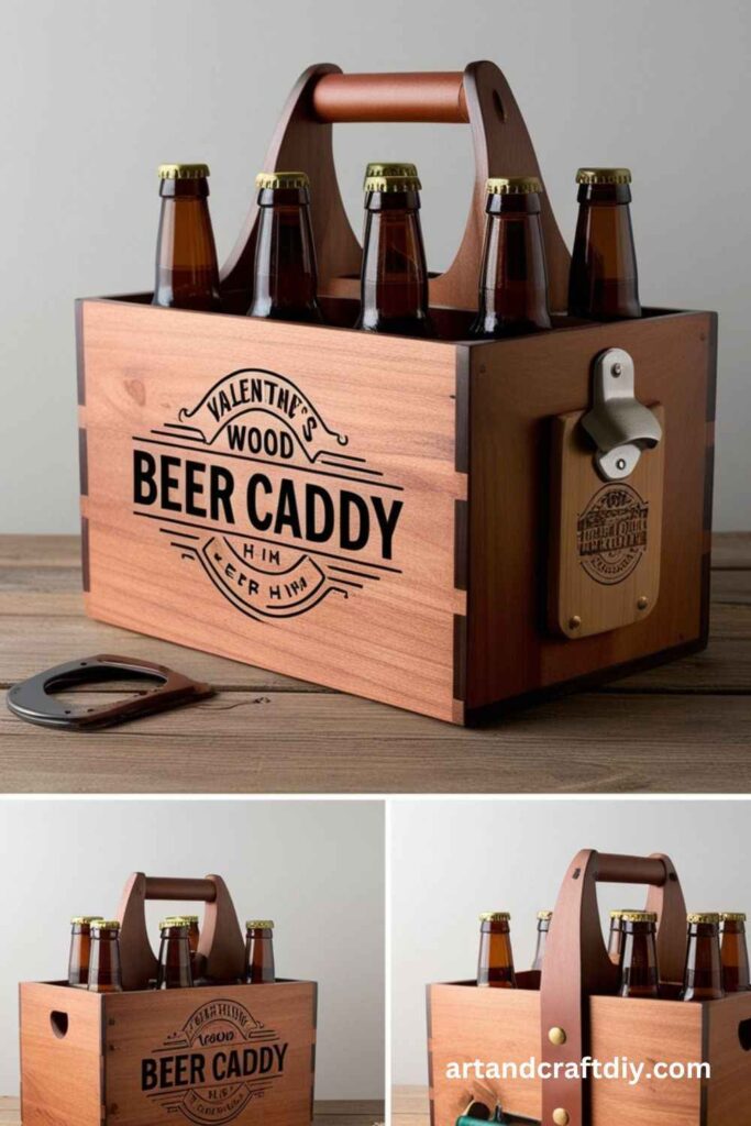 Wooden Beer Caddy