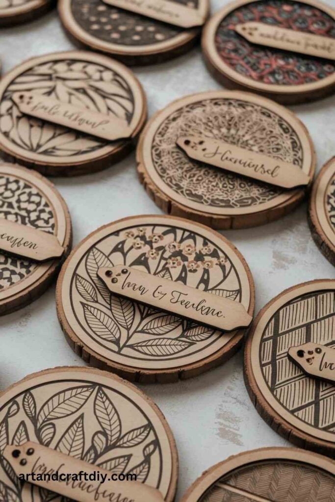 Wooden Coasters Handcrafted