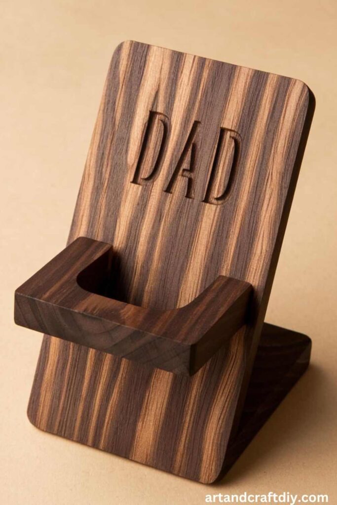 Wooden Phone Stand