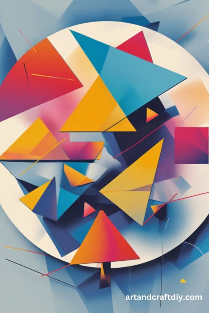 Abstract Shapes Inside a Circle