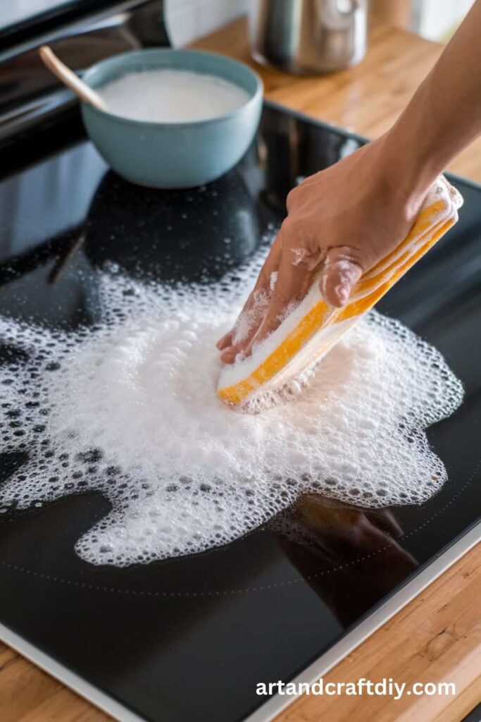 Baking Soda and Vinegar Fizzing Action