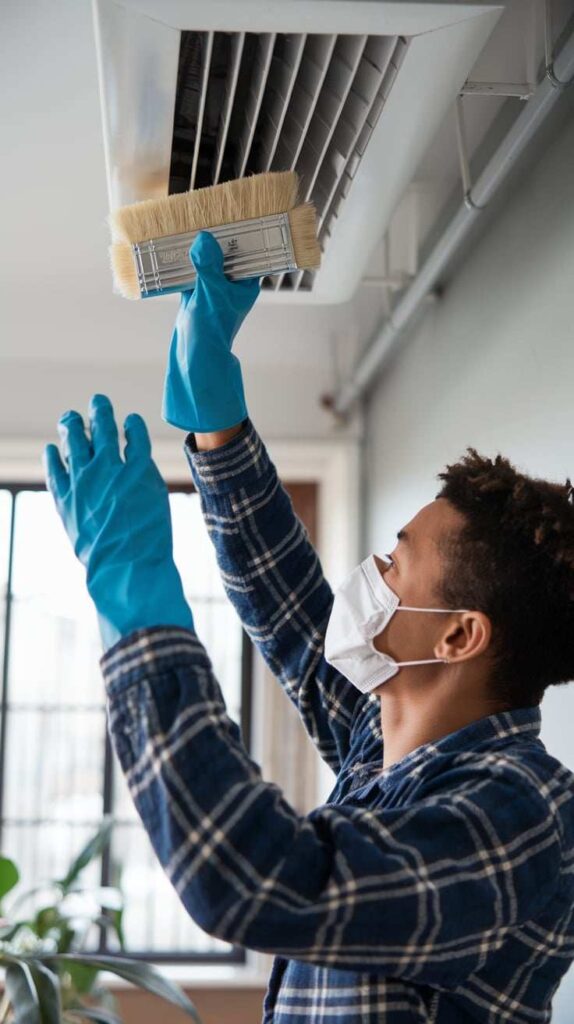 Clean Air Vents with a Paintbrush